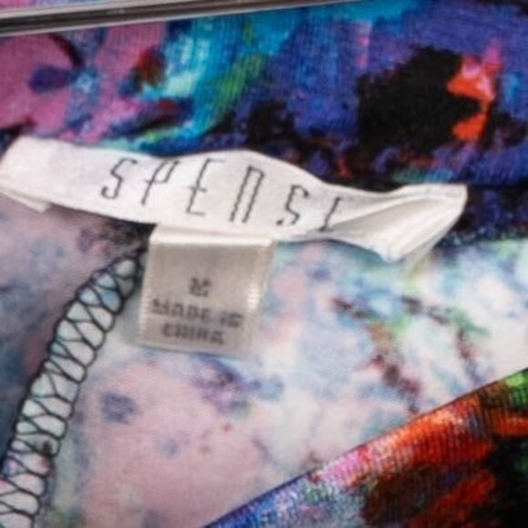 Spense Boho Maxi Skirt M Asymmetrical Colorful Stretch Floral Fairy Festival - Picture 4 of 5